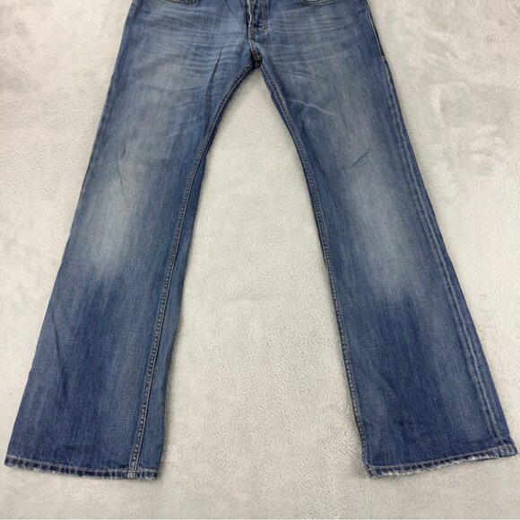 Diesel Men's Size 31x32 Zatiny Button Fly Flared Denim Jeans Made in Tunisia - Picture 4 of 12